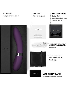LELO: Elise 2, Dual-Powered Massager, lila