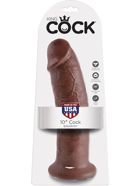 King Cock: Realistic Dildo, 27 cm, mörk