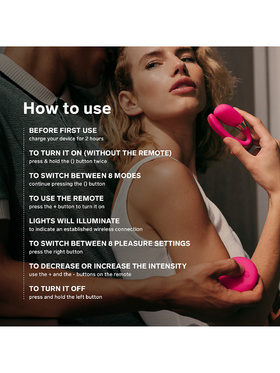 LELO: Tiani 3, Remote Couples Massager, svart