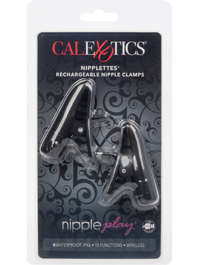 California Exotic: Nipplettes, Vibrating Nipple Clamps, svart