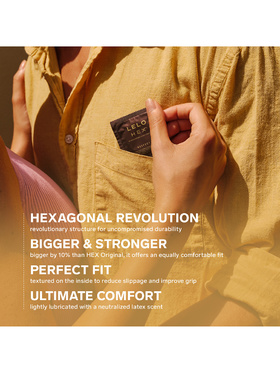 LELO: HEX Respect XL, Kondomer, 12-pack