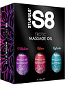 S8 Massage Oil, 3x50 ml