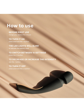 LELO: Smart Wand 2, All-Over Body Massager, stor, lila