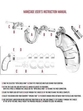 ManCage: Model 01, 9 cm, transparent