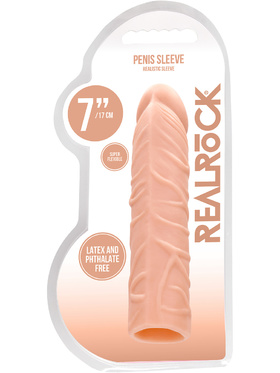RealRock Skin: Penis Extender, 17.5 cm, ljus
