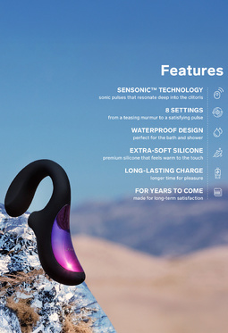 LELO: Enigma, Dual-Action Sonic Massager, svart