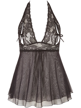 Cottelli Curves: Babydoll med spets, svart
