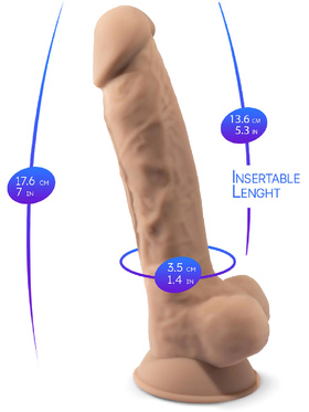 Silexd: Premium Silicone Dildo, 19 cm