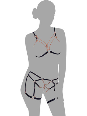 Cottelli Lingerie: BH-set med remmar och kedjor