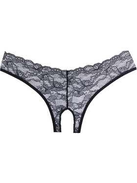 Allure Adore: Grenlösa Spetstrosor, svart, One Size