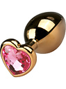 Metal Heart Plug No.8