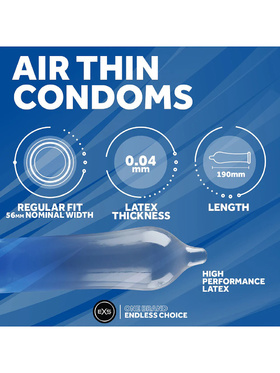 EXS Air Thin: Kondomer, 12-pack