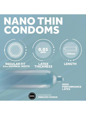 EXS Nano Thin: Kondomer, 12-pack