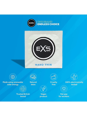 EXS Nano Thin: Kondomer, 48-pack