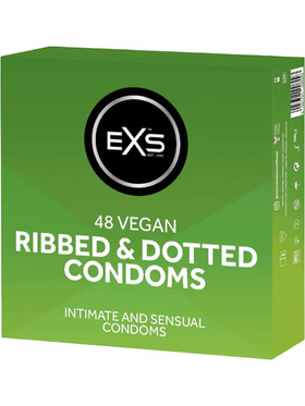 EXS Ribbed & Dotted: Kondomer, 48-pack