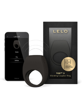 LELO: Tor 3, Vibrerande Penisring för Par, svart