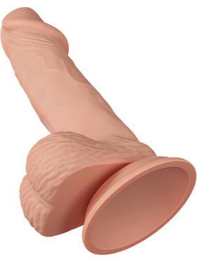 Beautiful Zebulon: Lifelike-Skin Dildo, 19 cm
