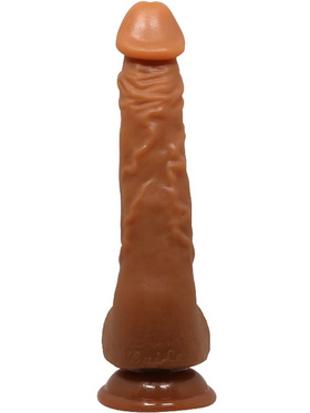 Beautiful Jason: Realistisk Dildo med Sugpropp, 25 cm, mörk