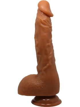 Beautiful Jason: Realistisk Dildo med Sugpropp, 25 cm, mörk