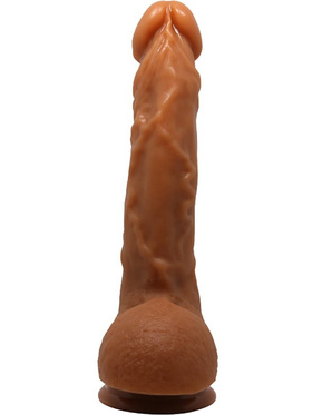 Beautiful Jason: Realistisk Dildo med Sugpropp, 25 cm, mörk