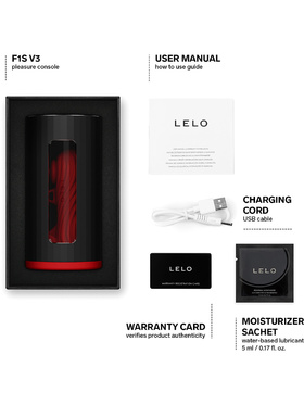 LELO: F1S V3 Pleasure Console Masturbator, röd