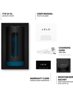 LELO: F1S V3 XL Pleasure Console Masturbator, blå