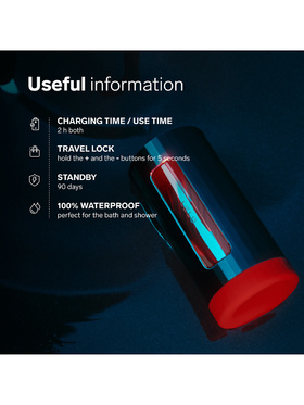 LELO: F1S V3 XL Pleasure Console Masturbator, röd