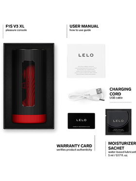 LELO: F1S V3 XL Pleasure Console Masturbator, röd