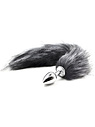 Fox Tail Plug, grå