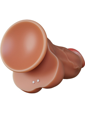 Dr. Skin Silicone: Dr. Brody Thrusting Vibrating Dildo, 22 cm