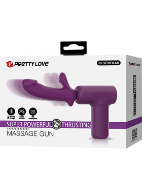 Pretty Love: DJ Scholar, Massage Gun with Dildo, lila