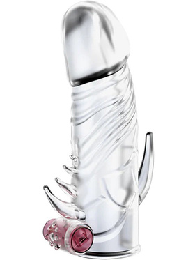 Baile: Magic, Stretchable Penis Sleeve with Vibrator, 13 cm