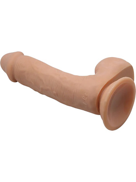 Beautiful Johnson: Realistisk Dildovibrator med Sugpropp, 23 cm, ljus