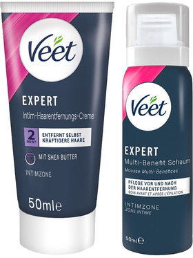 Veet: Expert Intimate Hair Removal Set, Creme & Foam