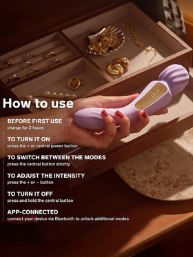 LELO: Switch, Double-Ended Wand Vibrator, rosa