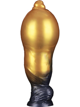 LoveToy: Aerosx, Dual Density Inflatable Dildo, 25 cm, guld/svart