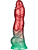 LoveToy: Aerosx, Dual Density Inflatable Dildo, 25 cm, röd/grön
