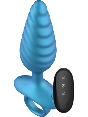 Playhouse: Deep Ribbed Vibrating Anal Plug
