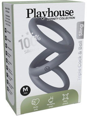 Playhouse: Triple Cock & Ball Sling, medium