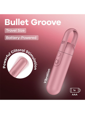 Satisfyer: Bullet Groove, Mini Vibrator, rosa