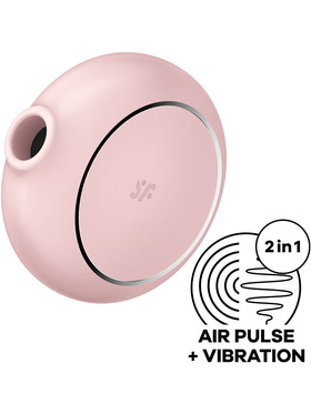 Satisfyer: Pro To Go 3, Double Air Pulse Vibrator, rosa