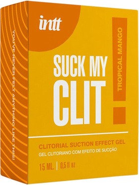 Intt: Suck My Clit, Clitorial Suction Effect Gel, Tropical Mango, 15 ml